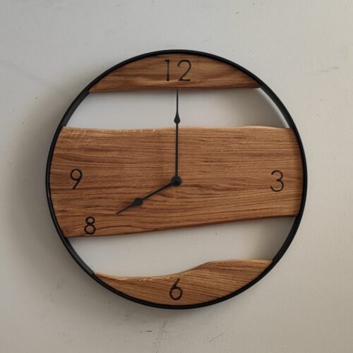 orologio-rovere-w Orologio in legno di Rovere ⌀50