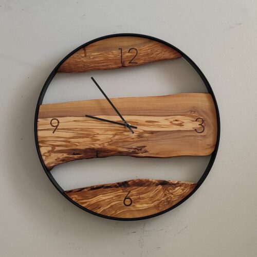 orologio-ulivo-7 Orologio in legno di Ulivo ⌀50