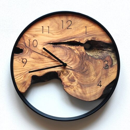 Orologio in legno di Ulivo ⌀35