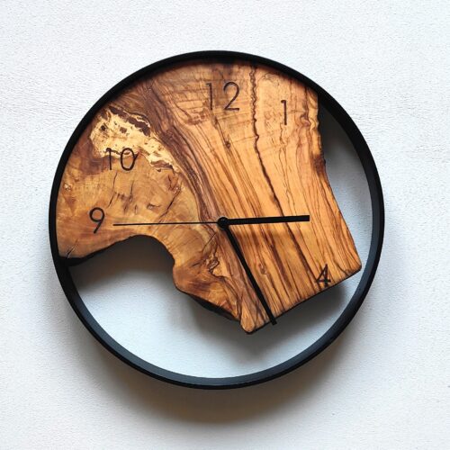 Orologio in legno di Ulivo ⌀35