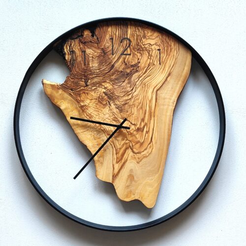 Orologio in legno di Ulivo ⌀50