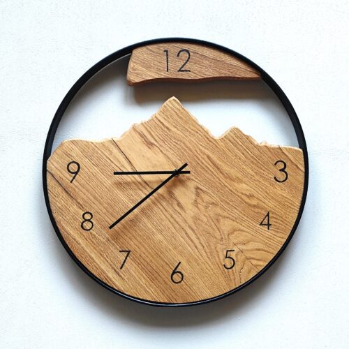 Orologio in legno di Rovere ⌀50