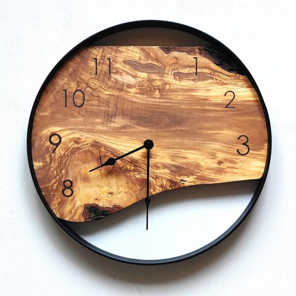 Orologio in legno di Ulivo ⌀50